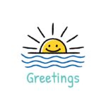 Greetings - teal
