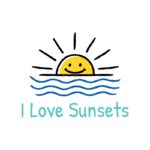 I Love Sunsets - teal